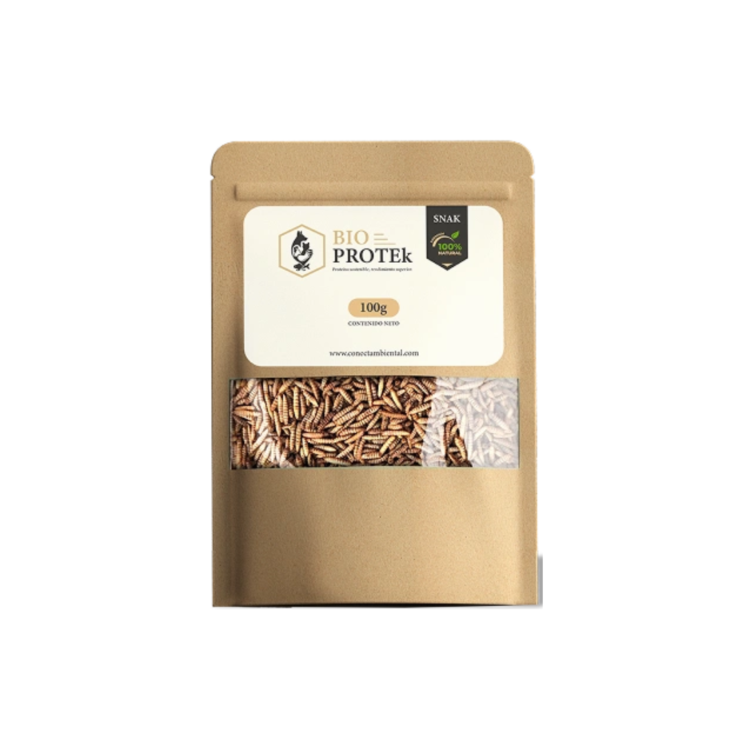 Proteina natural para mascotas | Snack de larvas de mosca soldado negra deshidratadas
